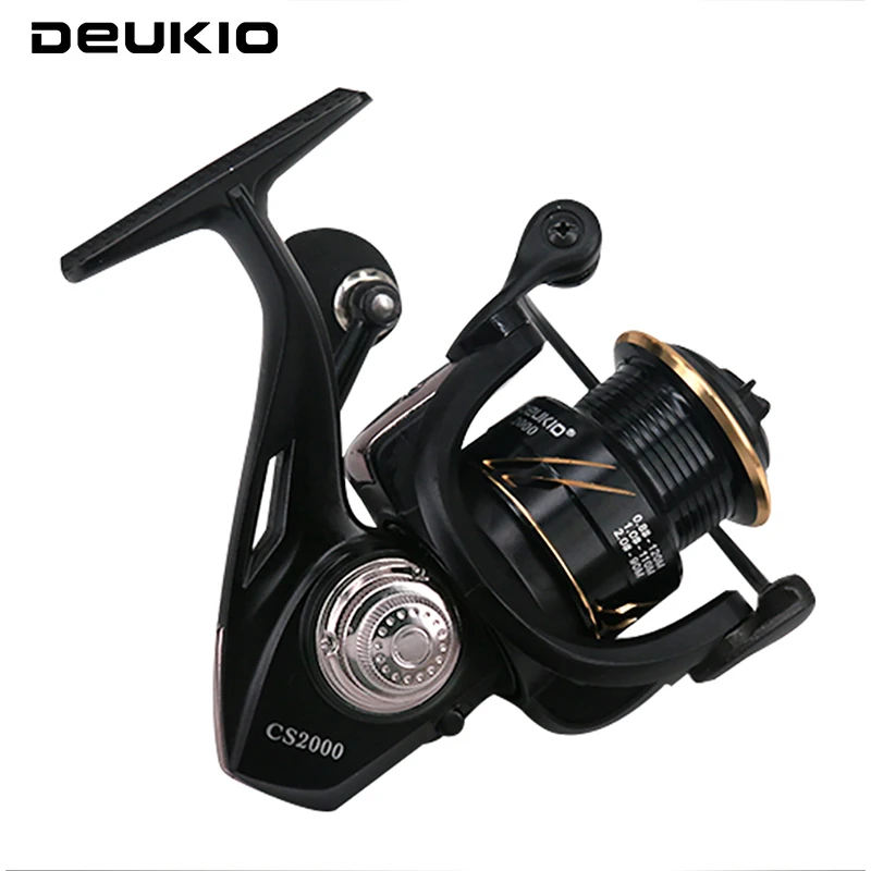 Катушка рыболовная DEUKIO CS2000 CS3000 макс. тяговое усилие 7 кг полностью металлическая 5