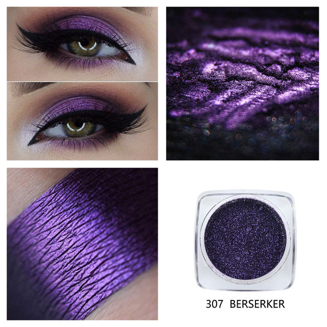 12 Color Glitter Pigment Eyeshadow Long Lasting Shiny Eye Shadow Makeup Palette Waterproof Easy To Color Shimmer Shadows