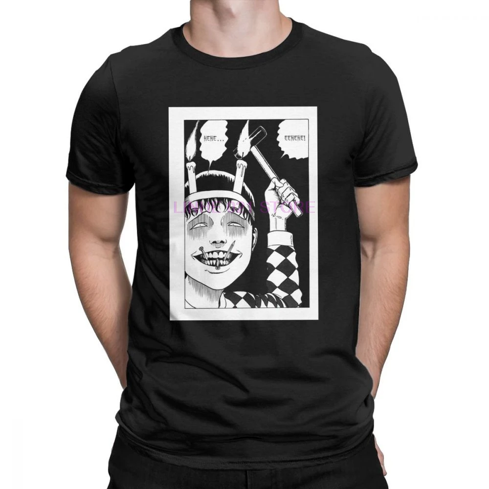 Винтажные мужские футболки Junji Ito 100% хлопковая футболка томие японский каго манга