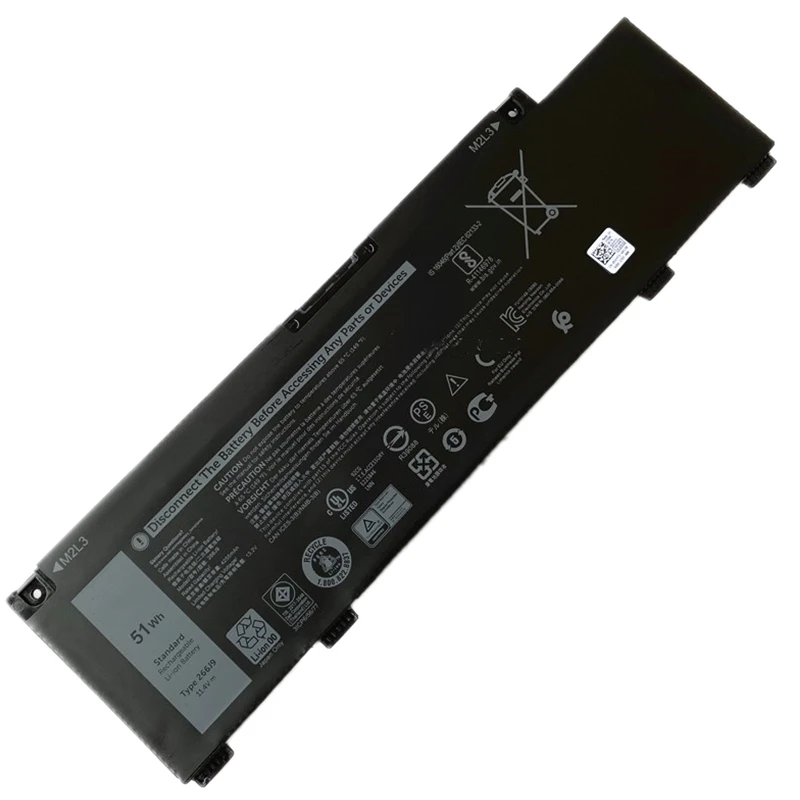 Оригинальный аккумулятор 266J9 M4GWP для ноутбука Dell G3 15 3790 3590 3779 G5 5587 5590 INS 15PR 1545W 1745W