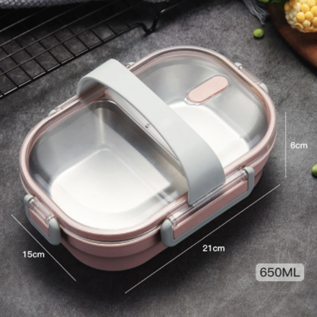 Портативный Ланч-бокс из высококачественной нержавеющей стали Bento box кухонный герметичный контейнер для еды для детей детский школьный Ланч
