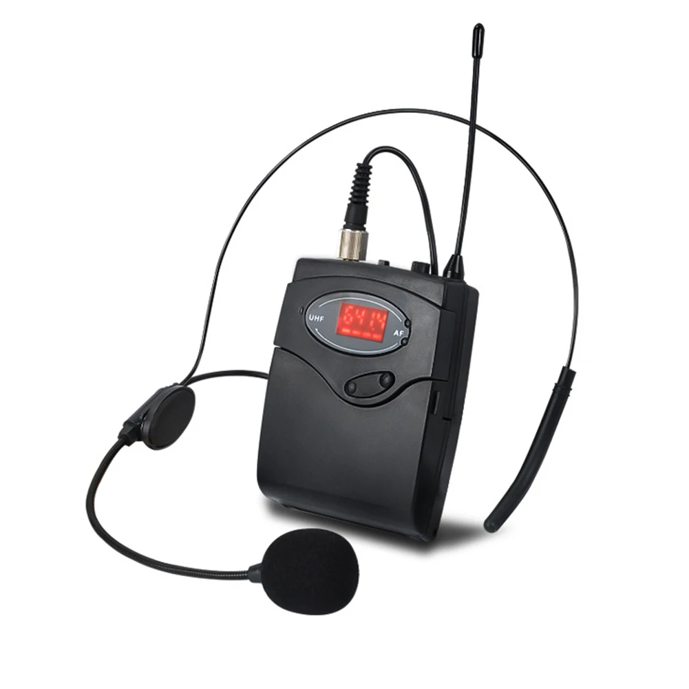 

Professional Wireless Lavalier Microphone Headset Mic with Receiver Transmitter for Banquet meeting lecture class