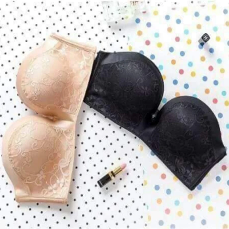 Sexy Women Underwear Lingerie Strapless Bra For Wedding Dress Push Up