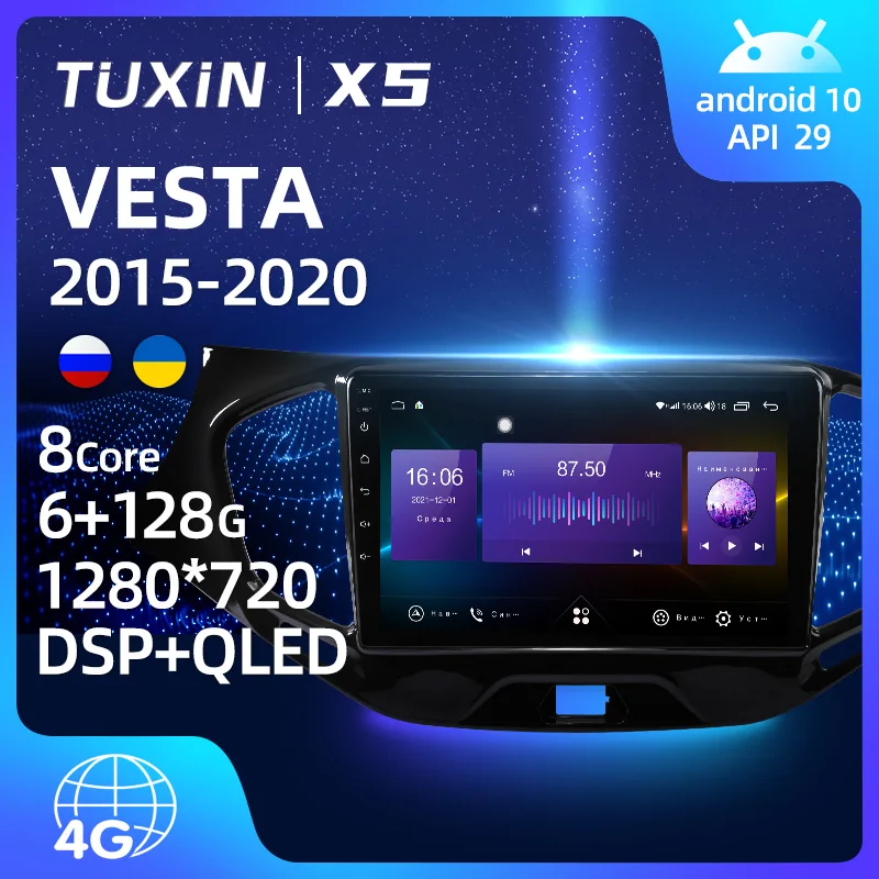 Автомагнитола Tuxin мультимедийная стерео-система на Android без Dvd с 9 &quotэкраном GPS для