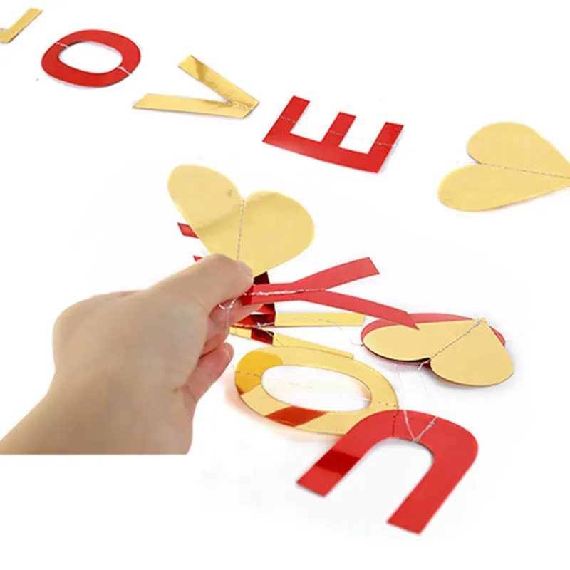 1 шт. DIY золотые/Серебристые/розовые красные бумажные флаги с надписью Happy Birthday