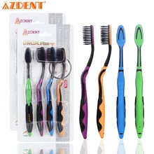 AZDENT 4 шт./упак. ультра мягкая зубная щетка для ухода за полостью рта стоматологический чистки языка, здоровый зубная щетка супер мягкий Зубная щётка s