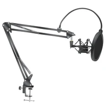 ZUIDID Scissor Arm Stand For Bm800 Microphone Stand With A Spider Cantilever Bracket Universal Shock Mount Mic Holder