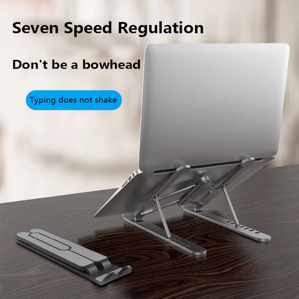 Foldable Laptop Stand For MacBook Pro Notebook Stand Adjustable Metal