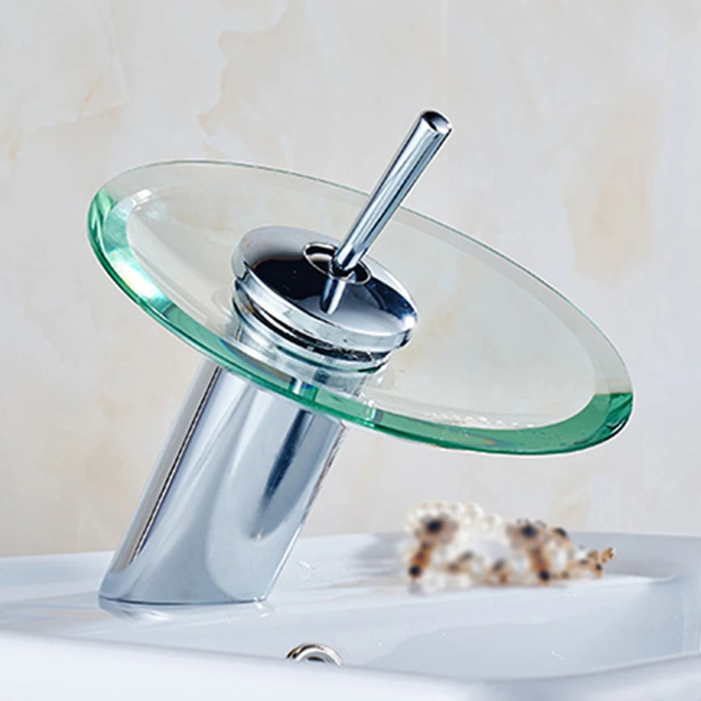 

Wash Room Rotatable Faucet Basin Tap Glass Bathroom With Hose Single Lever Chrome Plating Brass 360 Degree Mixer Durable