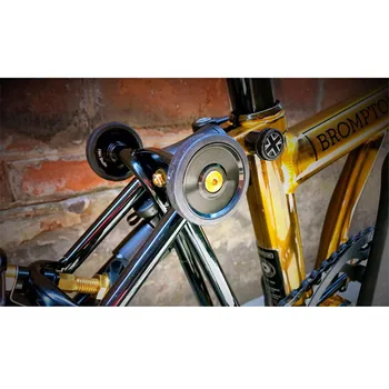 Картинка Складной велосипед легко колесо титановый болт для brompton велосипед Винт золотой серебряный черный ультралегкий титановый
