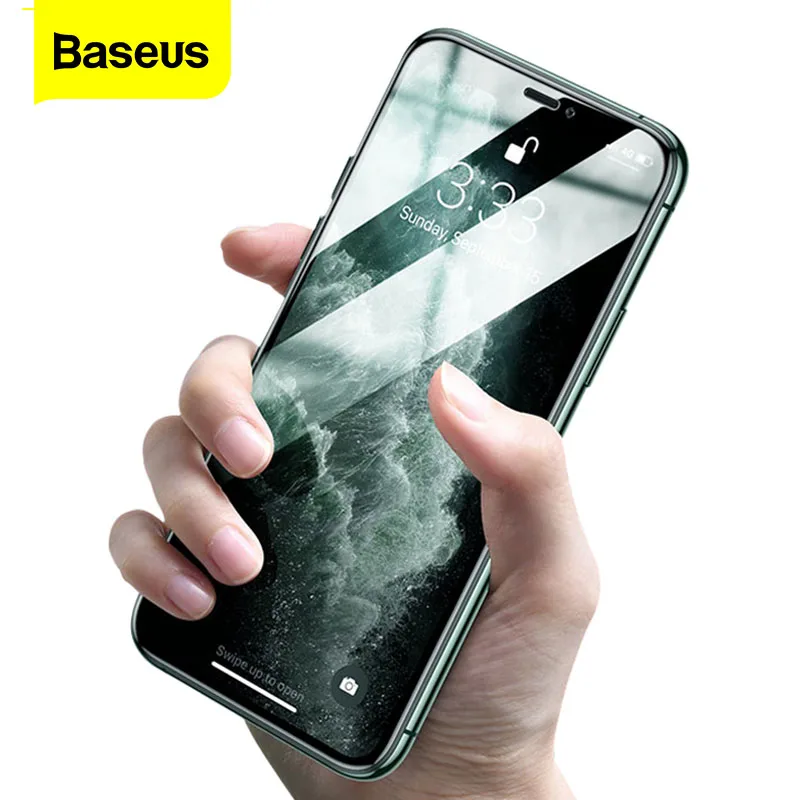 Закаленное стекло Baseus 0 3 мм для iPhone 11 Pro XS Max X XR полное покрытие Защитная пленка