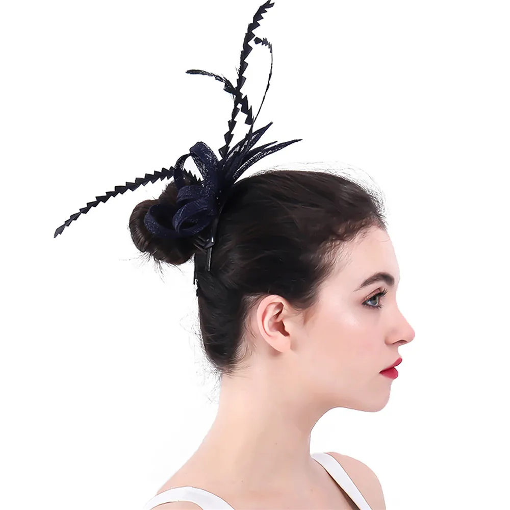 Turquoise Sinamay Vintage Loops Wedding Fascinator Hair Headdress Accessories Elegant Female Ladies Church Hats Fedora 3 Pcs/Lot |