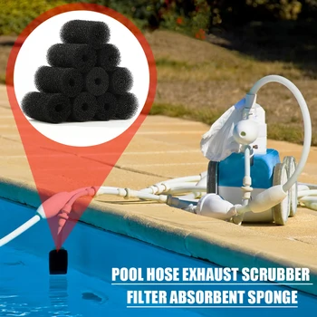 

Hose Scrubber Filter Sponge Swimming Pool Cleaner Easy Carrying Set Swimming Durable Parts Replacement for Polaris