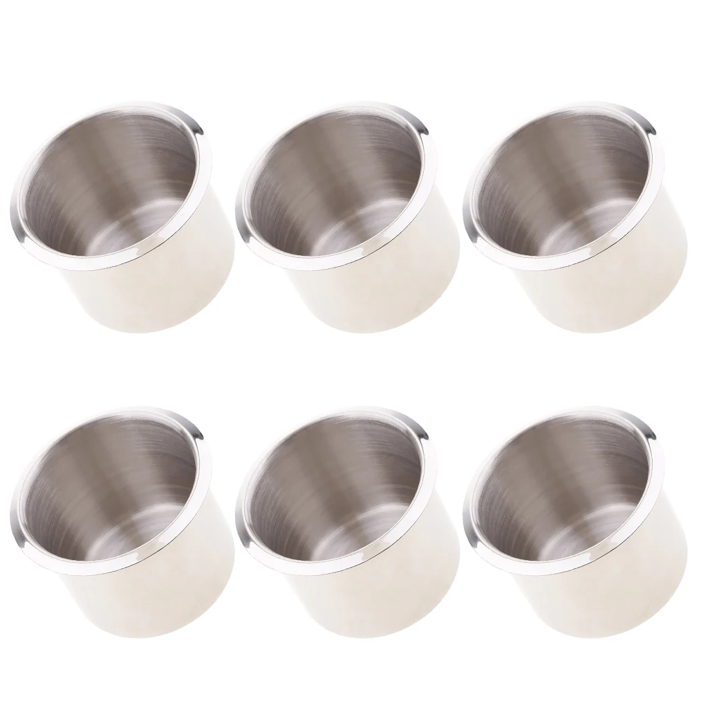 6pcs 2.68 inch Drink Bottle Cup Beverage Holder Support Base Recessed Mount RV Boat