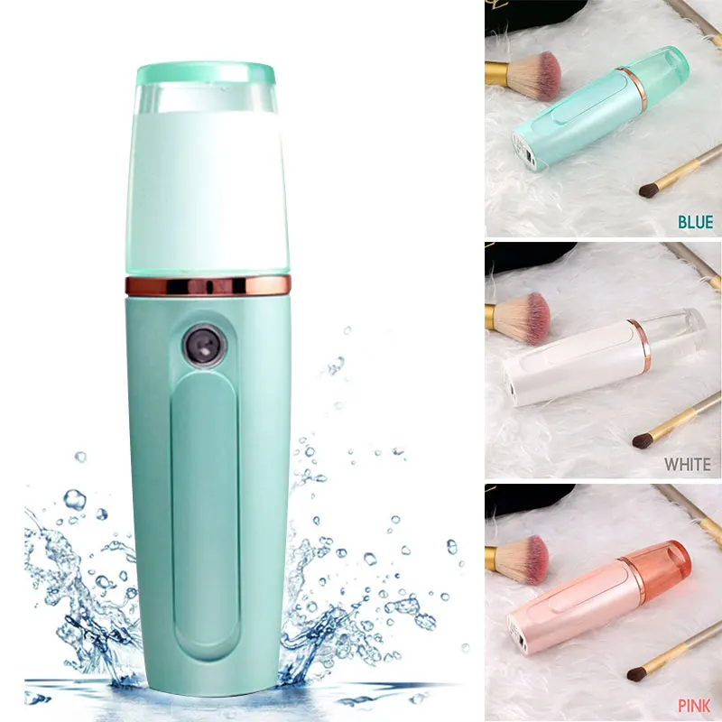 

Facial Steamer Humidifier Nebulizer Fashion Mini 3 Colors Body Skin Care Hydrating Tools Nano Spray Replenish Water Mist Sprayer