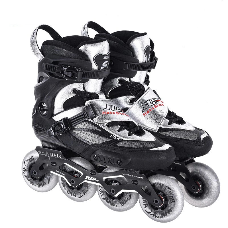 

Carbon Fiber Roller Skates JU-F HATO Inline Skates Professional Adult Kids Roller Skating Shoes Slalom Sliding Skating Patins