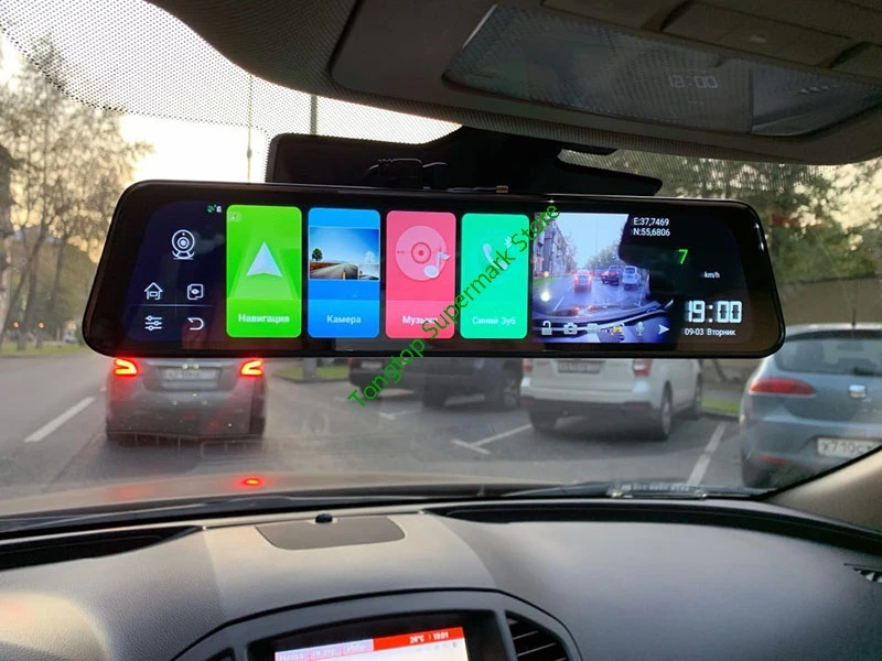 11,6" 4G ADAS dash cam RAM2G+ ROM32G Android 8,1 Автомобильное Зеркало dvr камера gps навигация видео рекордер wifi Dual1080P dvrs