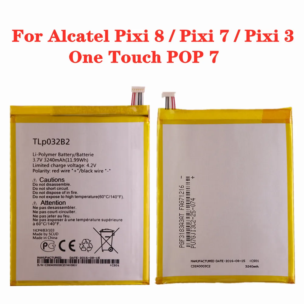 Для ALCATEL One touch Pop 7 P310 P310A Pixi 3 рixi 8 9006 Вт планшетный телефон Батарея Wi-Fi OT-9015W OT-P330X