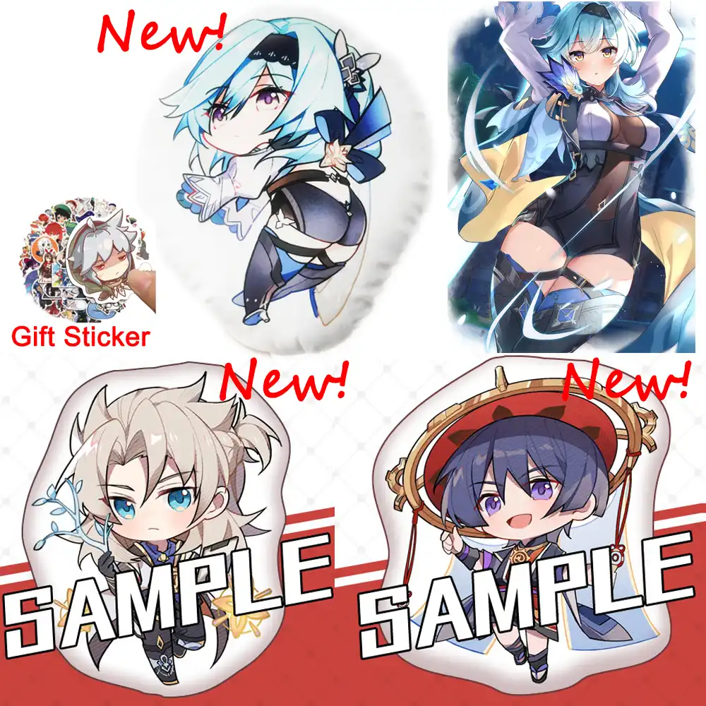 Genshin Impact Cosplay Plush Soft Game Character Ganyu Hutao Diluc Zhongli Eula Pillow Christmas Gift Pp Cotton Padding Cushion Mascot Aliexpress