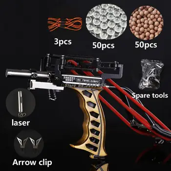 

Laser Slingshot Elastic Hunting Fishing Slingshot Shooting Catapult Bow Arrow Rest Bow Sling Shot Crossbow Bolt Sling shot New