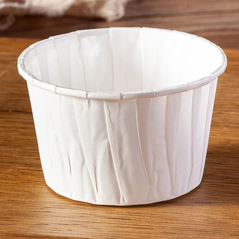 100 шт цветная гофрированная бумага с покрытием термоустойчивая чашка устойчивая форма для выпечки Свадебная вечеринка день рождения DIY хлеб бумажная корзинка для капкейков лоток - Цвет: cup