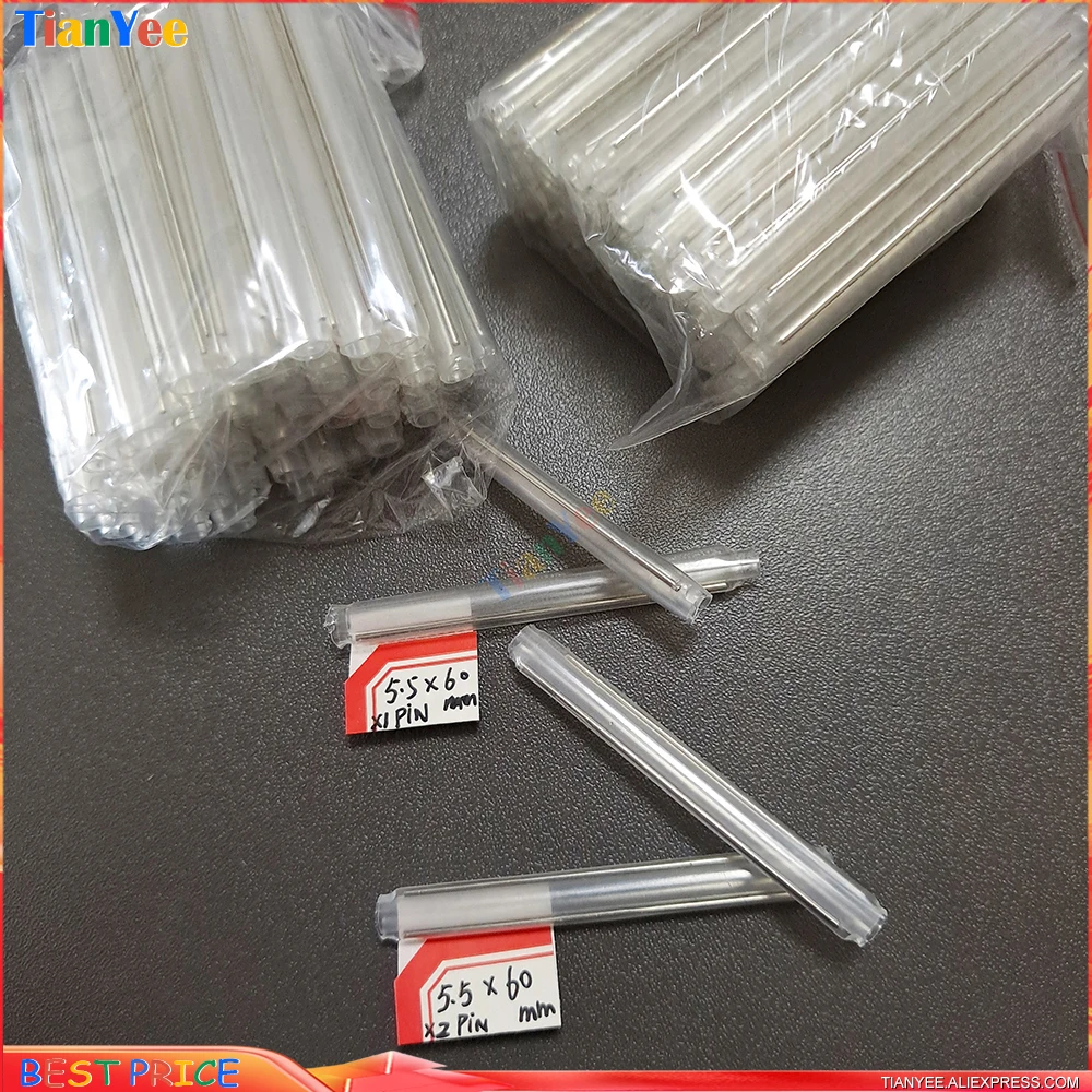 

100 ~ 1000pcs/lot Fiber optic tube 5.5mm x 60mm Fiber Cable Protection Sleeves FTTH heat shrink splice protector for Drop Cable