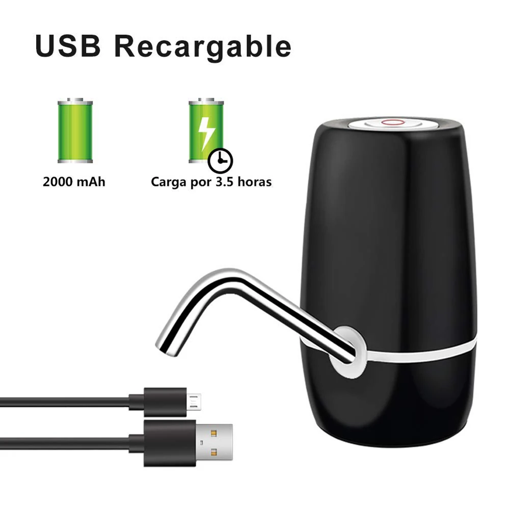 Портативный электронный насос для бутылки воды, беспроводной USB заряженный электрический насос-дозатор воды, ручной пресс, водяные насосы для офиса и дома c