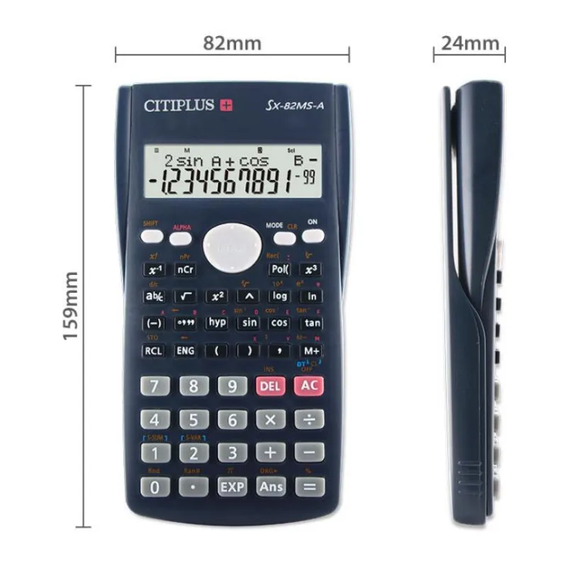 NEW 240 function calculator CITIPLUS button battery 82MS student calculator 3