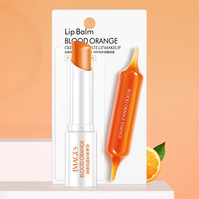 images Lip Balm Blood Orange Essence Makeup Lipstick Gloss Long Lasting Lips Stick Lipgloss Beauty Cosmetic Pencil |