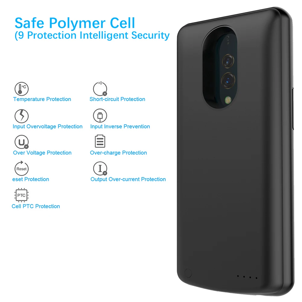 Чехол для зарядного устройства 6500Ah для Oppo K3 чехол противоударный Расширенный резервный внешний аккумулятор Защитный чехол для Oppo K3 чехол для аккумулятора