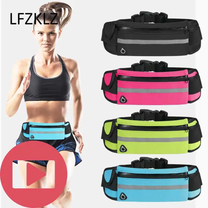

Multifunctional Travel Sports Pocket Mini Fanny Pack For Men Women Portable Convenient USB Waist Pack Waterproof Phone Belt Bag