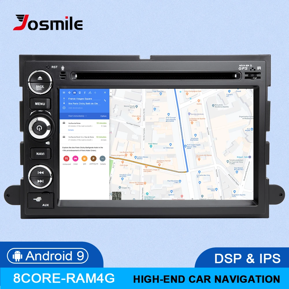 DSP IPS Android 9 Car DVD Multimedia Player For Ford F150 F250 F350 F450 Mustang Fusion Explorer Ed