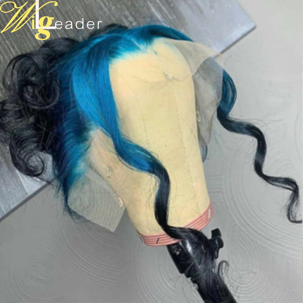 Парик Wigleader Remy из натуральных волос на сетке спереди с эффектом омбре волнистый