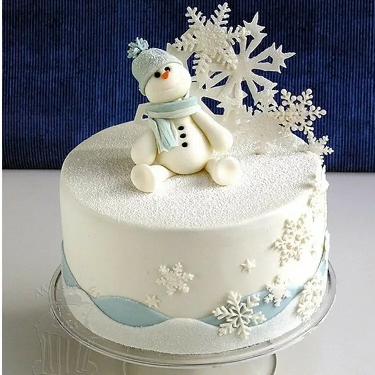 Snowflake Silicone Fondant Cake Mold  (4)