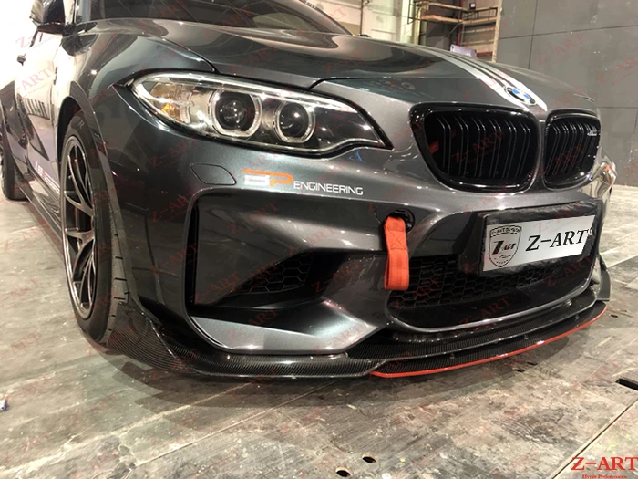 Z-ART для BMW M2 передний спойлер из углеродного волокна для BMW F87 M2 передний спойлер из углеродного волокна