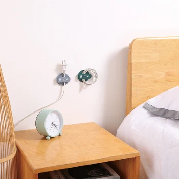 

3pcs Cable Organizer Wire Winder Holder Clip Soft Silicone Cable Winder For Earphone Mouse Cord Protector Management