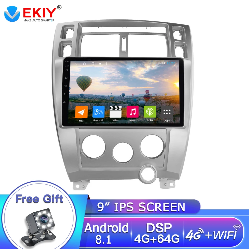 

EKIY 9'' IPS Android 8.1 For Hyundai Tucson 1 2004-2009 Car Radio Multimedia Player Navigation GPS Android 8.1 2 Din Dvd Player