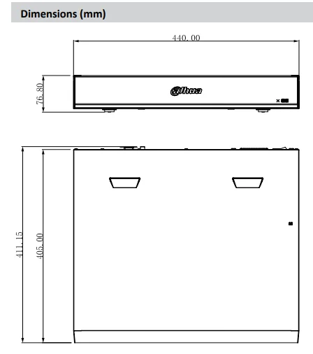 Сетевой видеорегистратор Dahua NVR 32 Ch 1.5U AI Smart H.265+ 32 канала IP видео доступ до 12 фото лица для ip-камер