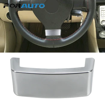 

FORAUTO Car Steering Wheel Trim Sequin Cover Chrome Emblem Insert Trim Cover Decoration Fit for VW Golf MK5 Plus 5 GTI Passat B6