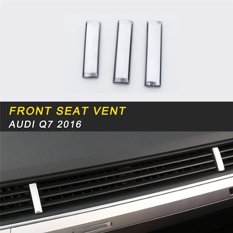 

Central A/C Air Outlet Vent Cover Trim Frame Sticker Interior Accessories for Audi Q7 4M 2016 2017 2018 Car Styling