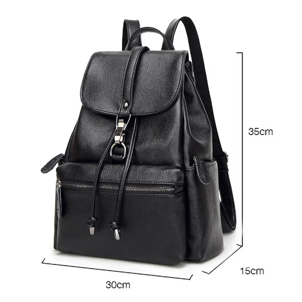 Модный черный рюкзак mochila mujer, женская сумка для колледжа, рюкзак для путешествий, повседневный рюкзак с верхним слоем, сумка из воловьей кожи, placak# C7