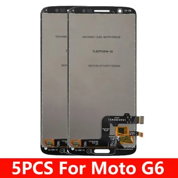

5PCS LCD For Motorola G6 XT1925 XT1925-3 Xt1925-5 LCD Display Touch Screen Digitizer Assembly Replacement For Moto G6 LCD Screen