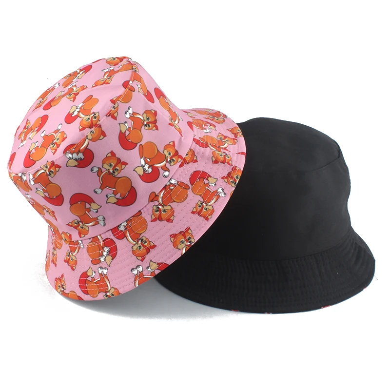 Fashion Cute Pink Bucket Hat Summer 