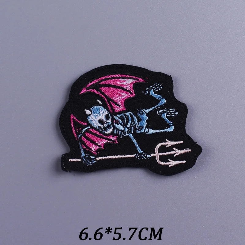  Angry Devil Embroidered Patch Halloween Patch Iron On Patches  Punk Ghost Embroidery Patches for Clothing Patches On Clothes Sticker for  Jacket Bags Jeans Backpack Clothes : Arts, Crafts & Sewing