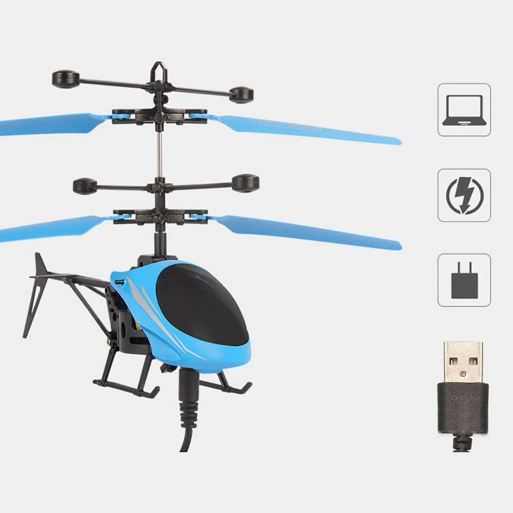Малыш Радиоуправляемый игрушечный самолёт USB Перезаряжаемый инфракрасный индукционный вертолет три секунды старт ручной подвесной самолет игрушки для детей
