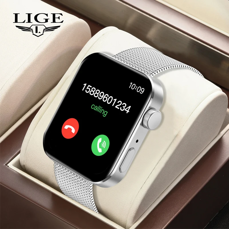 Мужские Смарт-часы LIGE 2021 с Bluetooth фитнес-трекером пульсометром и функцией вызова |