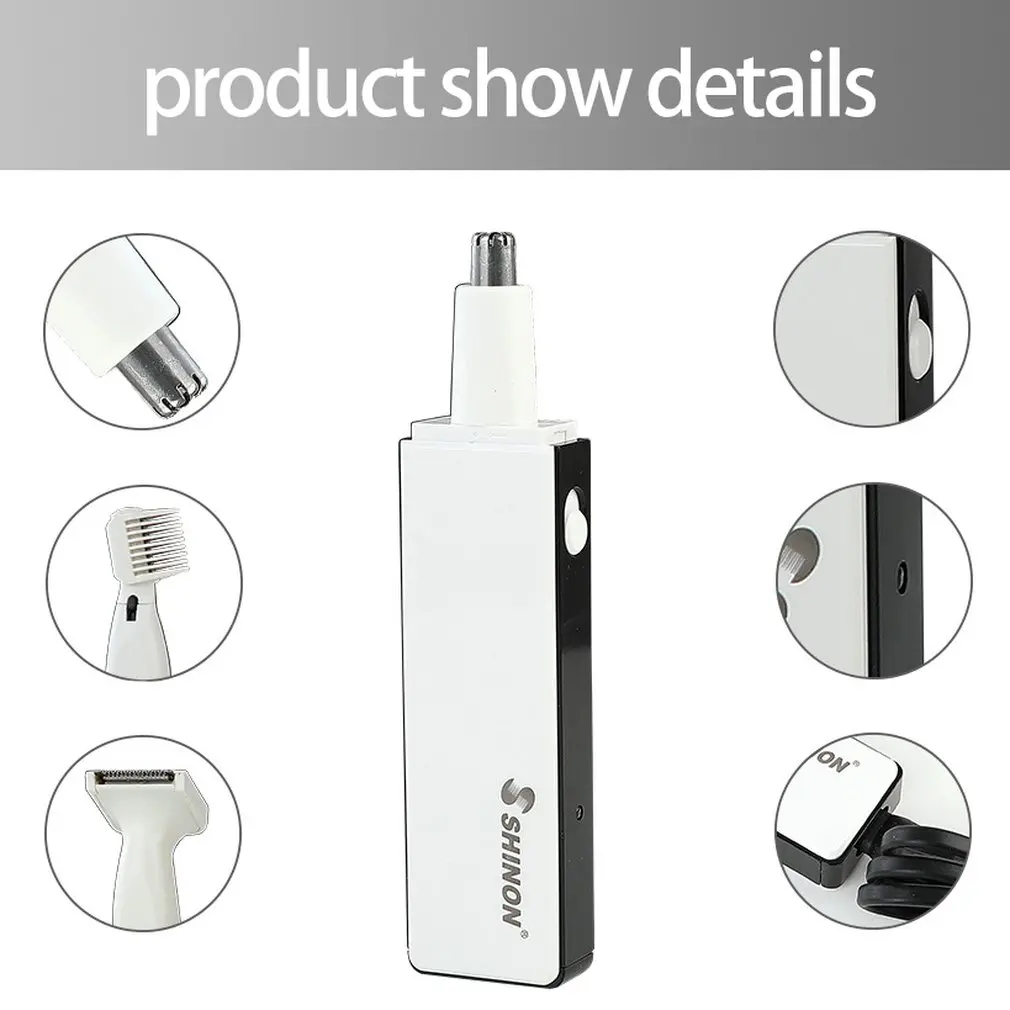 SH-2050 Multifunction 4 In 1 Personal Rechargeable Electric Men Ear Nose Trimmer Hair Clipper Shaver Beard Trimmer