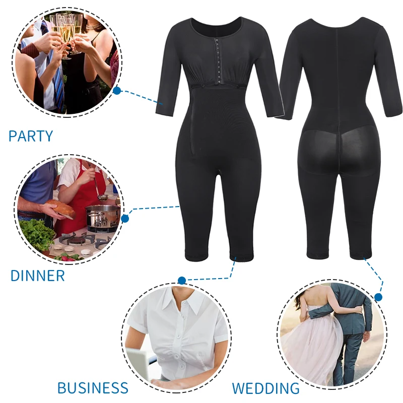 Боди танцевальная одежда Full Body Shaper Для женщин животик Управление для похудения оболочка Бесшовные похудения Пояс живота редуктор корсет