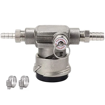

Stainless Steel Low Profile Keg Coupler,D System Coupler with Safety Pressure Relief Valve,Space Saving Keg Tap Coupler with 1/4