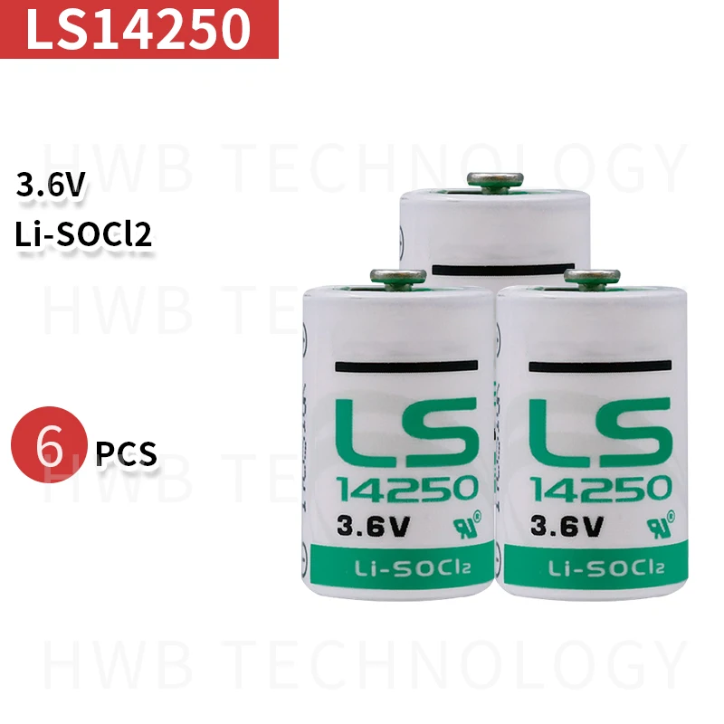 6 упаковок новый оригинальный Saft LS14250 1/2AA 3 V PLC промышленное автоматическое